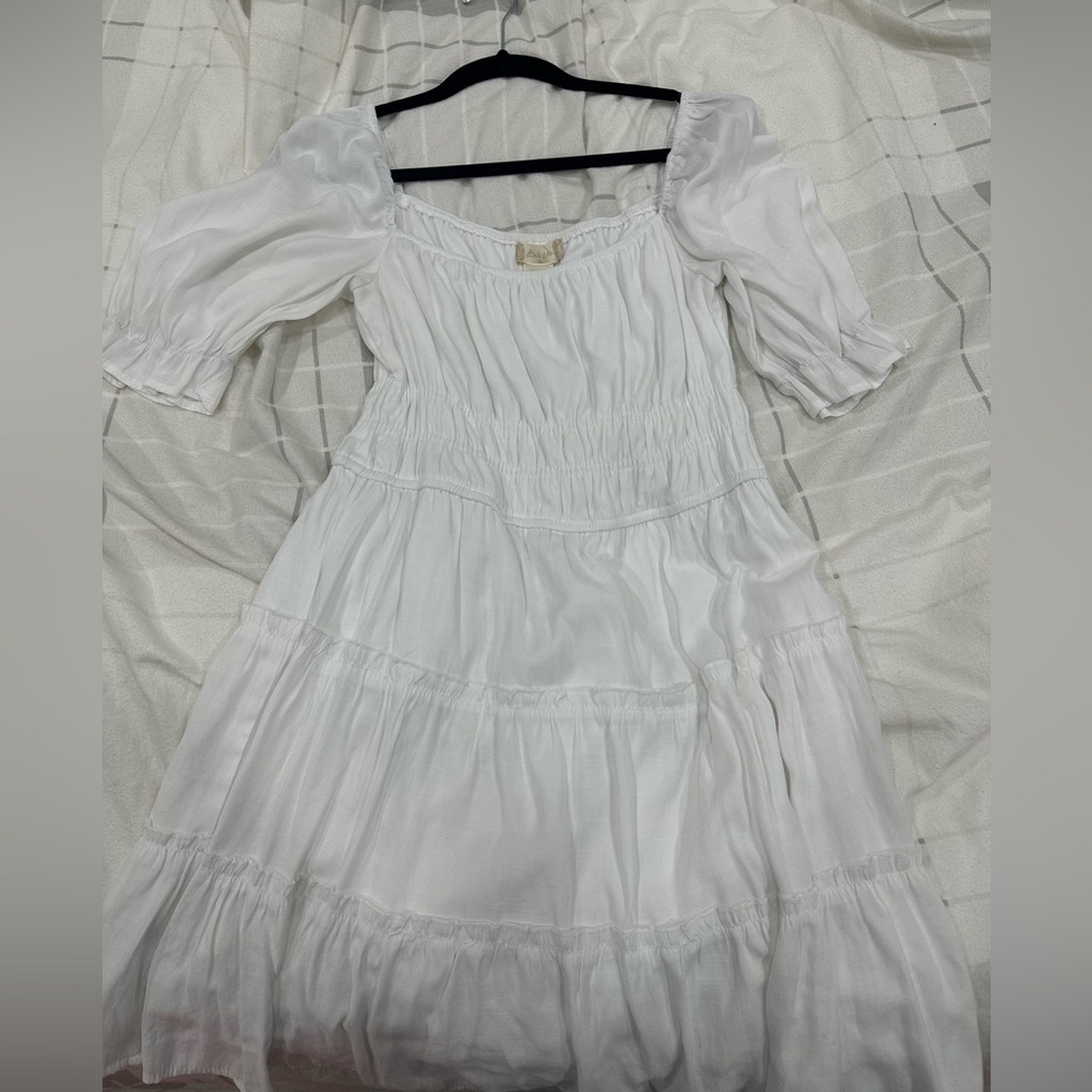 White stretchy dress